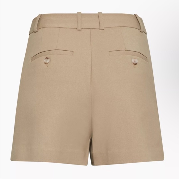 Babaton Agency Short 3” Taupe Beige Wool Blend Like New Small - Picture 2 of 10